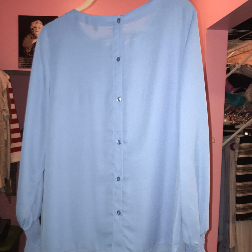 Back button down blouse - Picture 3 of 3